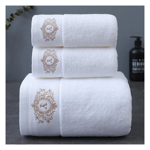 Drap de bain hôtelier 70×140, coton peigné 500 g/m², blanc