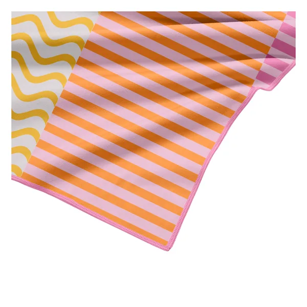 Serviette de plage microfibre sublimée, rayures, 40×80 à 80×160, vue 2