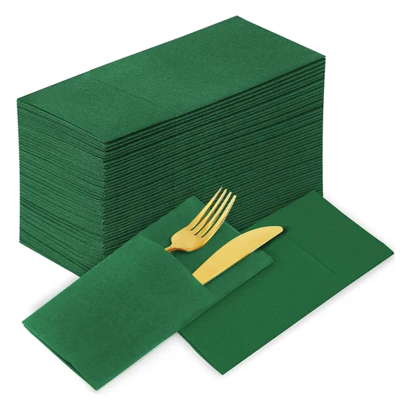 Pochette à couverts airlaid, 4 teintes, vue 2
