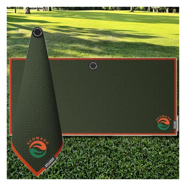 Serviette de golf magnétique caddie 40×40, 380 g/m², vue 2