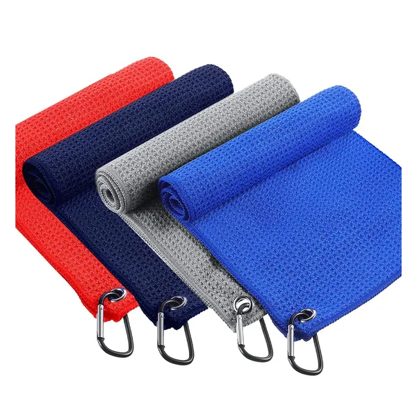 Serviette de golf à œillet et crochet, 400 g/m², 10 coloris