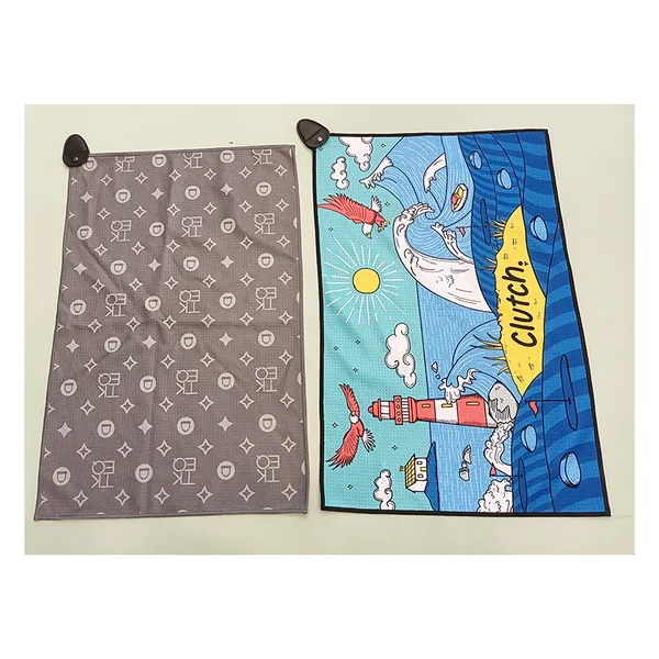 Serviette de golf sublimée nid d'abeille, 30×50 et 40×60, vue 2