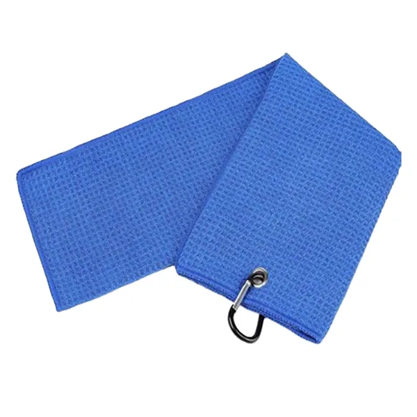Serviette de golf tri-pli à clip, vue 2