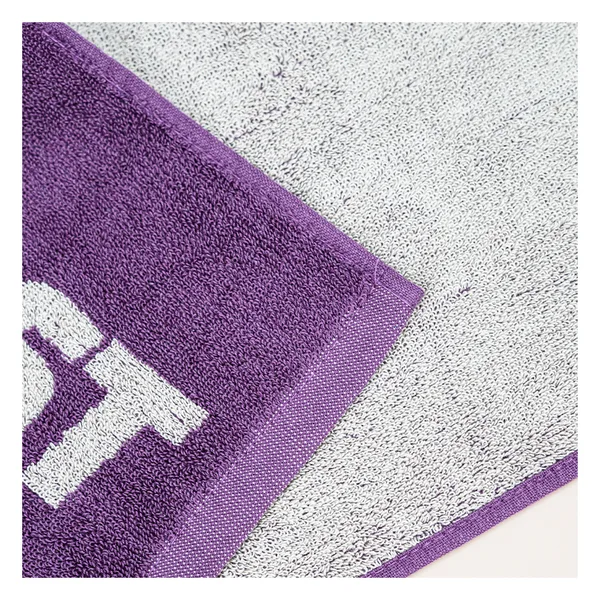 Serviette de sport coton jacquard 35×75, 400-600 g/m²