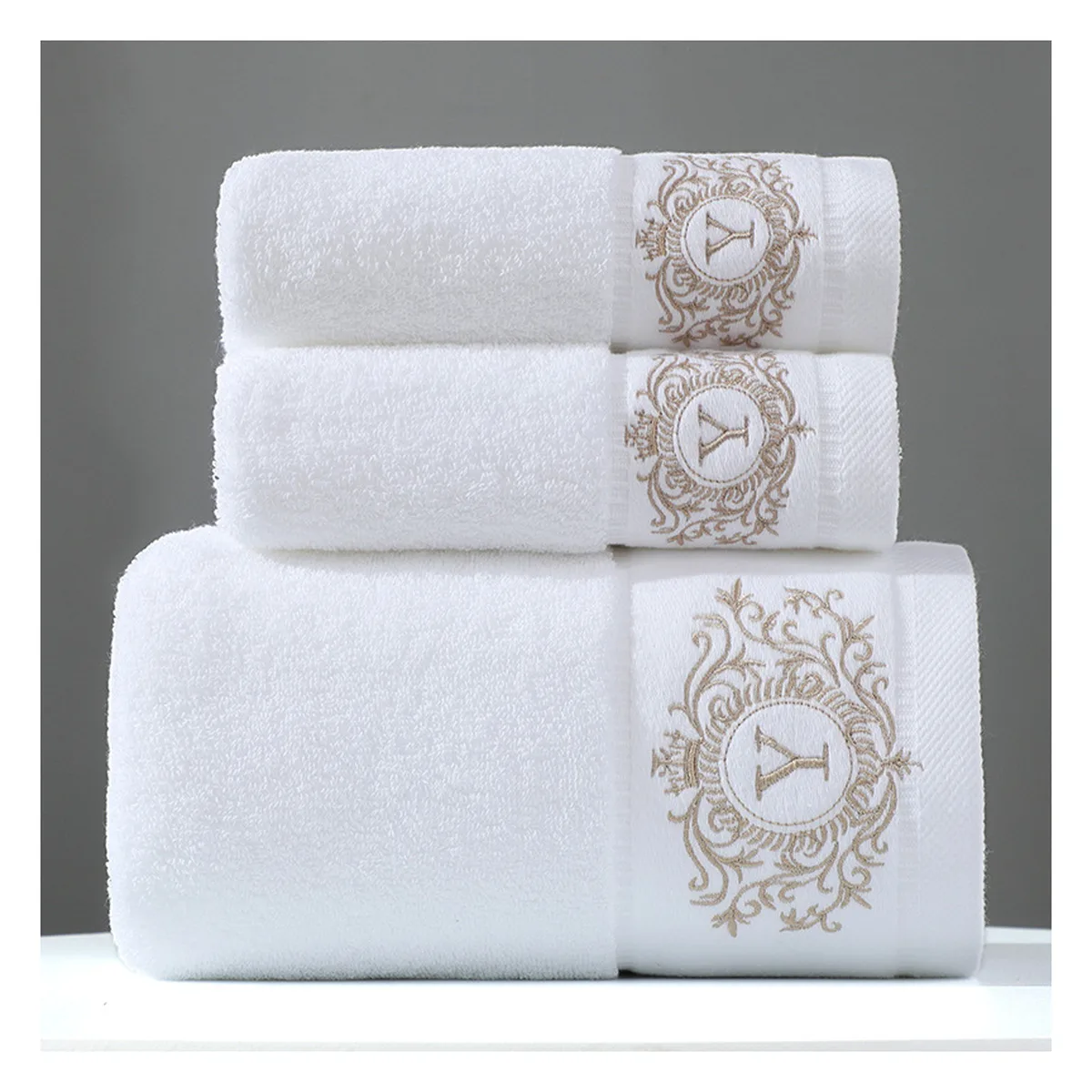 Serviette de toilette 35×75, coton 300-500 g/m², brodable