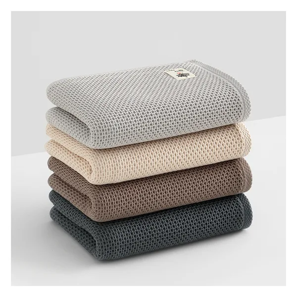 Torchon coton gaufré 32×74, 320 g/m²
