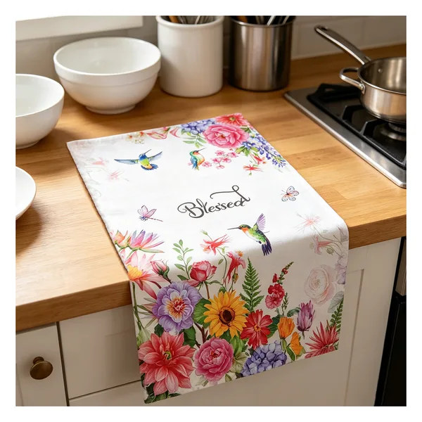 Torchon coton imprimé, 13 décors, 3 formats